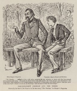 Bartholomew Josselin and the Usher by George du Maurier